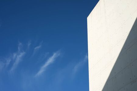 Close-up of a modern concrete building.の写真素材