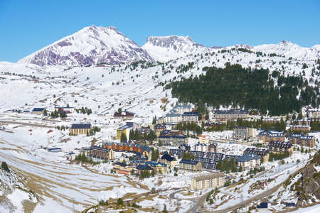 Mudejar tower of San Martin in Teruel city, Aragon in Spain.の写真素材