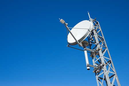Telecommunications tower in Huesca Province, Aragon in Spain.の写真素材