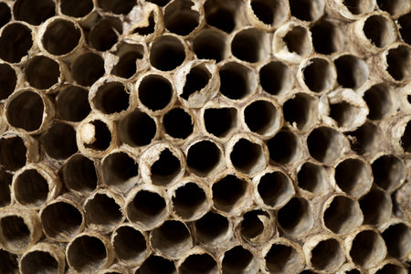 Close-up of a wasp nest.の写真素材
