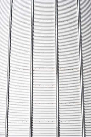 Close-up of a metallic industrial warehouse.の写真素材