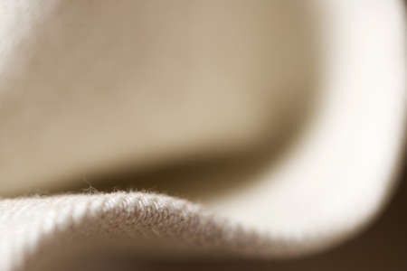 Close-up of a beige colored fabric.の写真素材