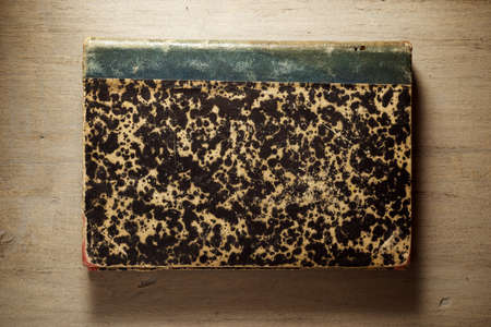 Books on a wood table.の写真素材