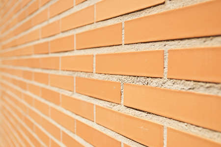 Front view of an brick wall in Spain.の写真素材