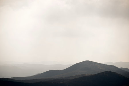 Hills in Zaragoza Province, Aragon in Spain.