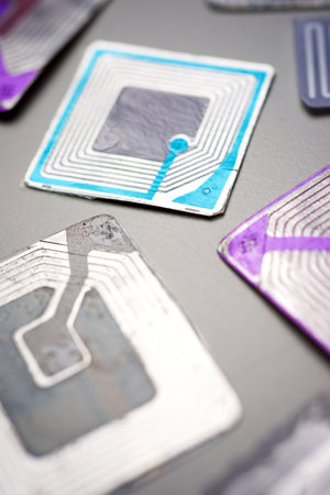 Rfid tags on a table