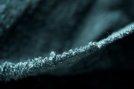 Close-up of the folds of a kitchen towel.の写真素材