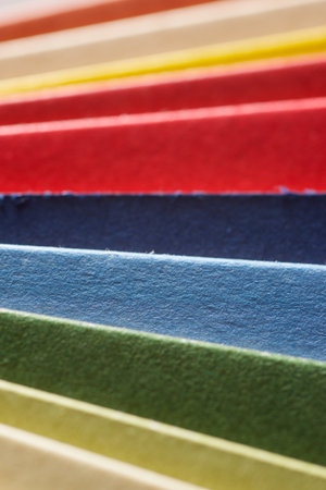 Color swatch to choose the right color for paintingの写真素材
