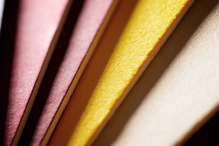 Color swatch to choose the right color for paintingの写真素材