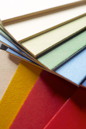 Color swatch to choose the right color for paintingの写真素材
