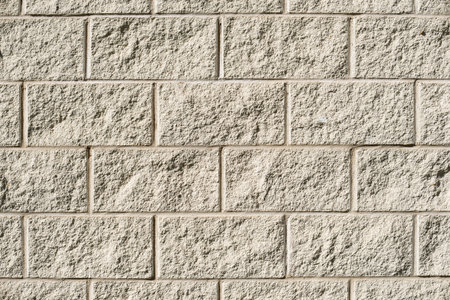 Texture of a concrete block wallの写真素材