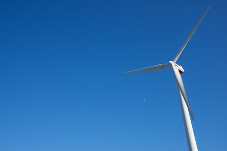 Wind turbines generator for sustainable electrical energy productionの写真素材