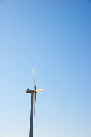 Wind turbines generator for sustainable electrical energy productionの写真素材