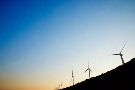 Wind turbine generators for sustainable electrical energy production at sunrise