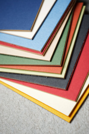 Color swatch to choose the right color for paintingの写真素材