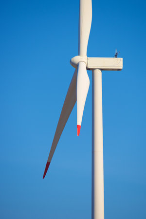 Wind turbine generator for sustainable electrical energy production in Spainの写真素材