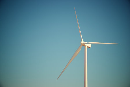 Wind turbine generator for sustainable electrical energy production in Spainの写真素材