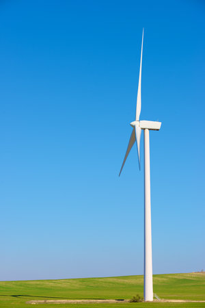 Wind turbine generator for sustainable electrical energy production in Spainの写真素材