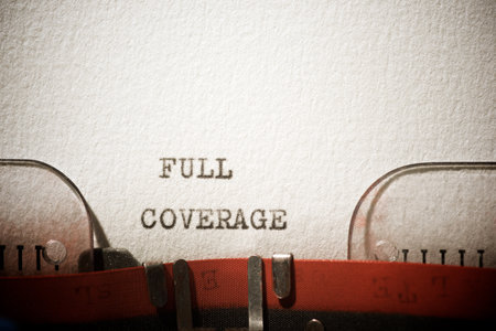 Full coverage text written with a typewriter.の写真素材