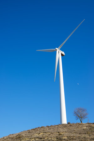 Wind turbines generator for sustainable electrical energy productionの写真素材