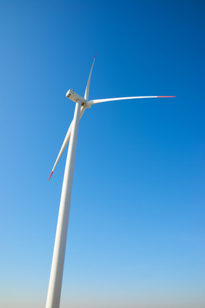 Wind turbine generator for sustainable electrical energy production in Spainの写真素材