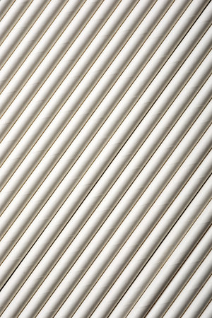Close-up of disposable drinking straws made of cardboardの写真素材