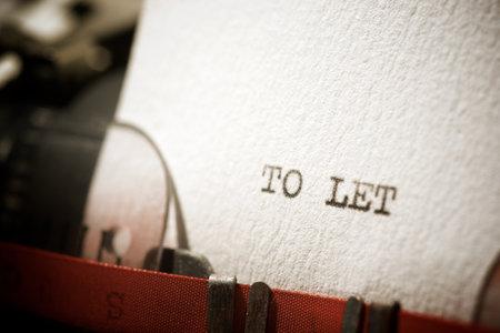 To let text written with a typewriter.の写真素材