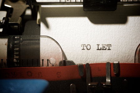 To let text written with a typewriter.の写真素材