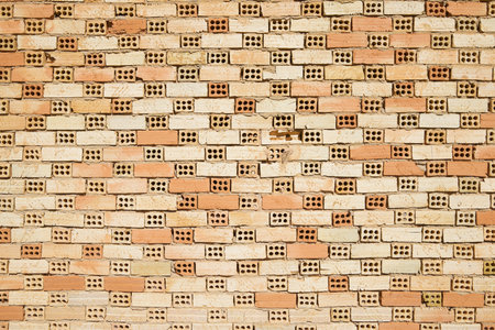 Texture of an old brick wallの写真素材