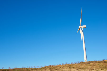 Wind turbines generator for sustainable electrical energy productionの写真素材