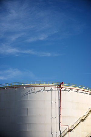 Large tanks for fuel storage in Spainの写真素材