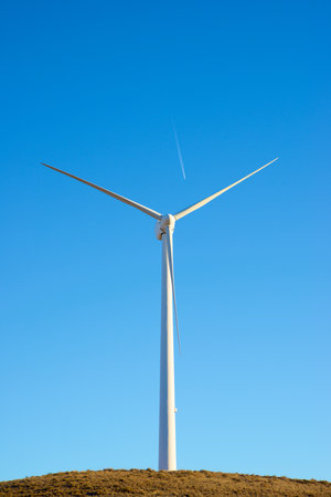 Wind turbine generator for sustainable electrical energy productionの写真素材