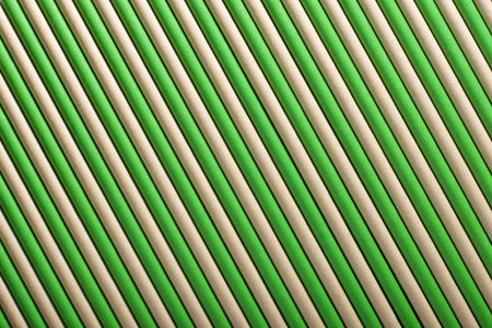 Close-up of disposable drinking straws made of cardboard