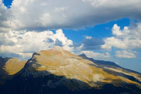 Summer mountain in Canfranc Valley, Pyrenees in Spain.の写真素材