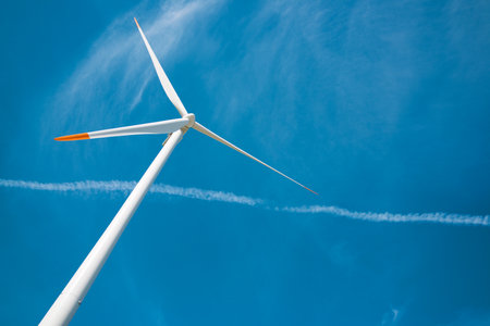 Wind turbine generator for sustainable electrical energy production in Spainの写真素材