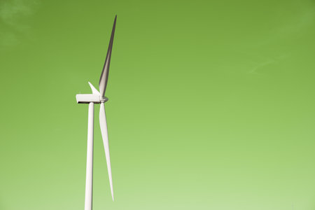 Wind turbine generator for sustainable electrical energy production in Spainの写真素材