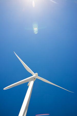 Wind turbine generator for sustainable electrical energy production in Spainの写真素材