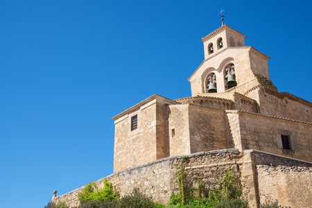 Romanesque Rivero church in San Esteban de Gormaz village, Castilla Leon in Spain.の写真素材