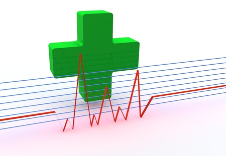 Pharmacy s symbol green cross の写真素材
