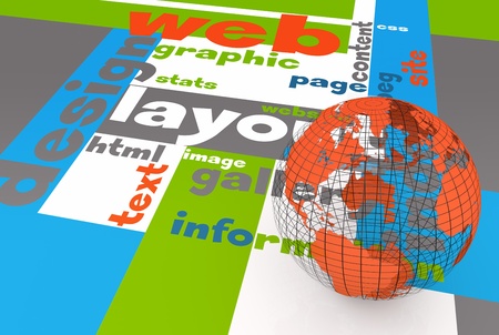 Web layout designの写真素材