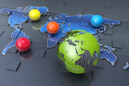 Global business networkの写真素材