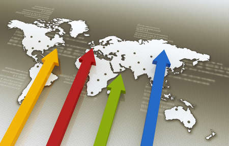 Business graph chart growth 