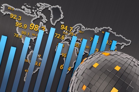 Business graph chart growth の写真素材