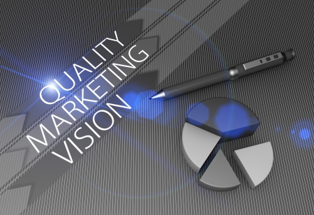Strategy concept illustration design with pie chartの写真素材