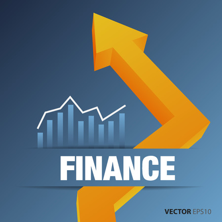 Financial and business chart and graphsのイラスト素材