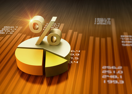 Business financial graph chart as conceptの写真素材