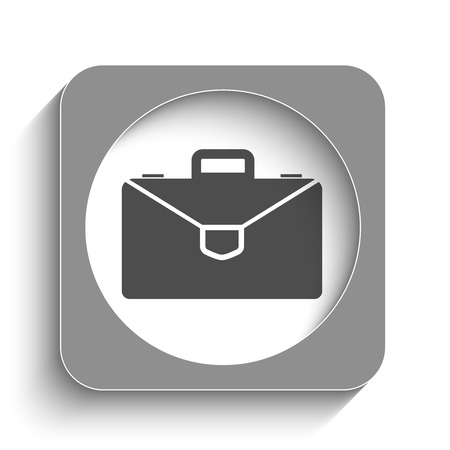 Briefcase web icon with shadowのイラスト素材