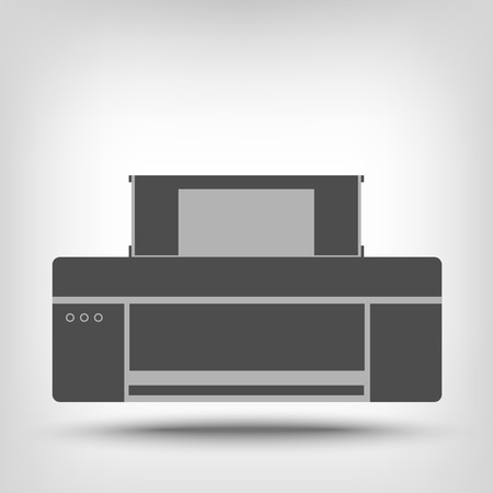 Flat printer icon as a conceptのイラスト素材
