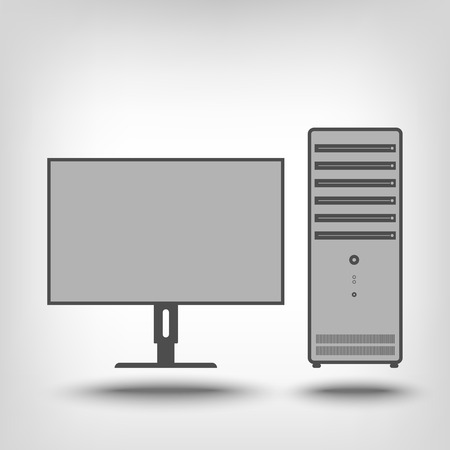 Desktop computer icon as a conceptのイラスト素材
