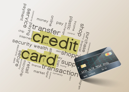 Credit card and internet security conceptのイラスト素材